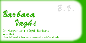 barbara vaghi business card